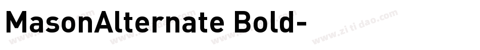 MasonAlternate Bold字体转换